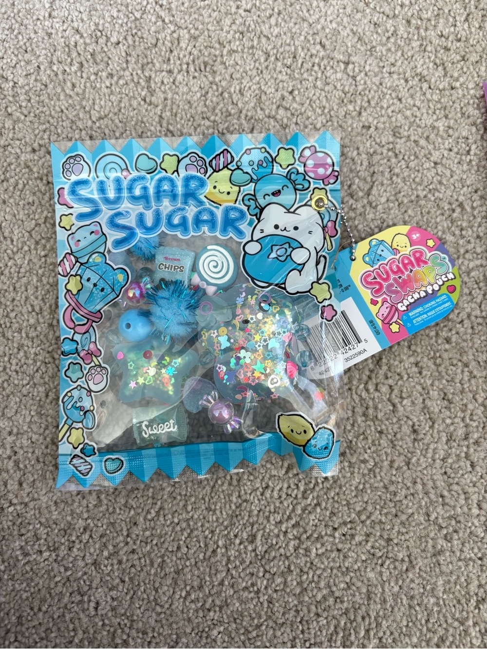 Sugar Swaps Gacha Pouch Sugar Sugar Blue Charm Bag